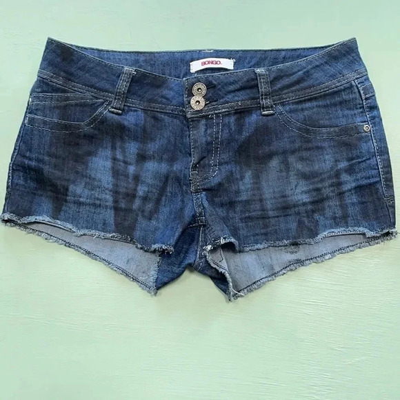 Bongo Jean shorts Juniors size 9 Frayed hem Retro - Picture 2 of 8